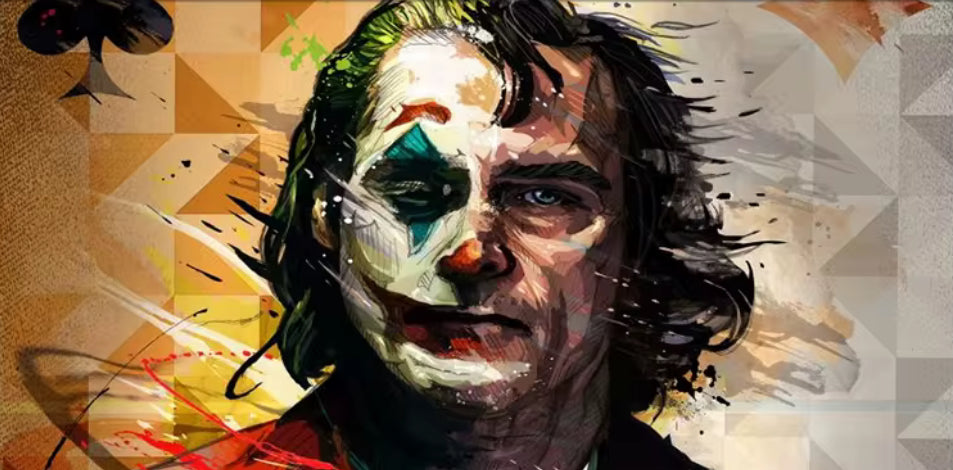 Joker Graffiti Wall Art