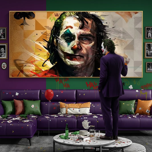 Joker Graffiti Wall Art